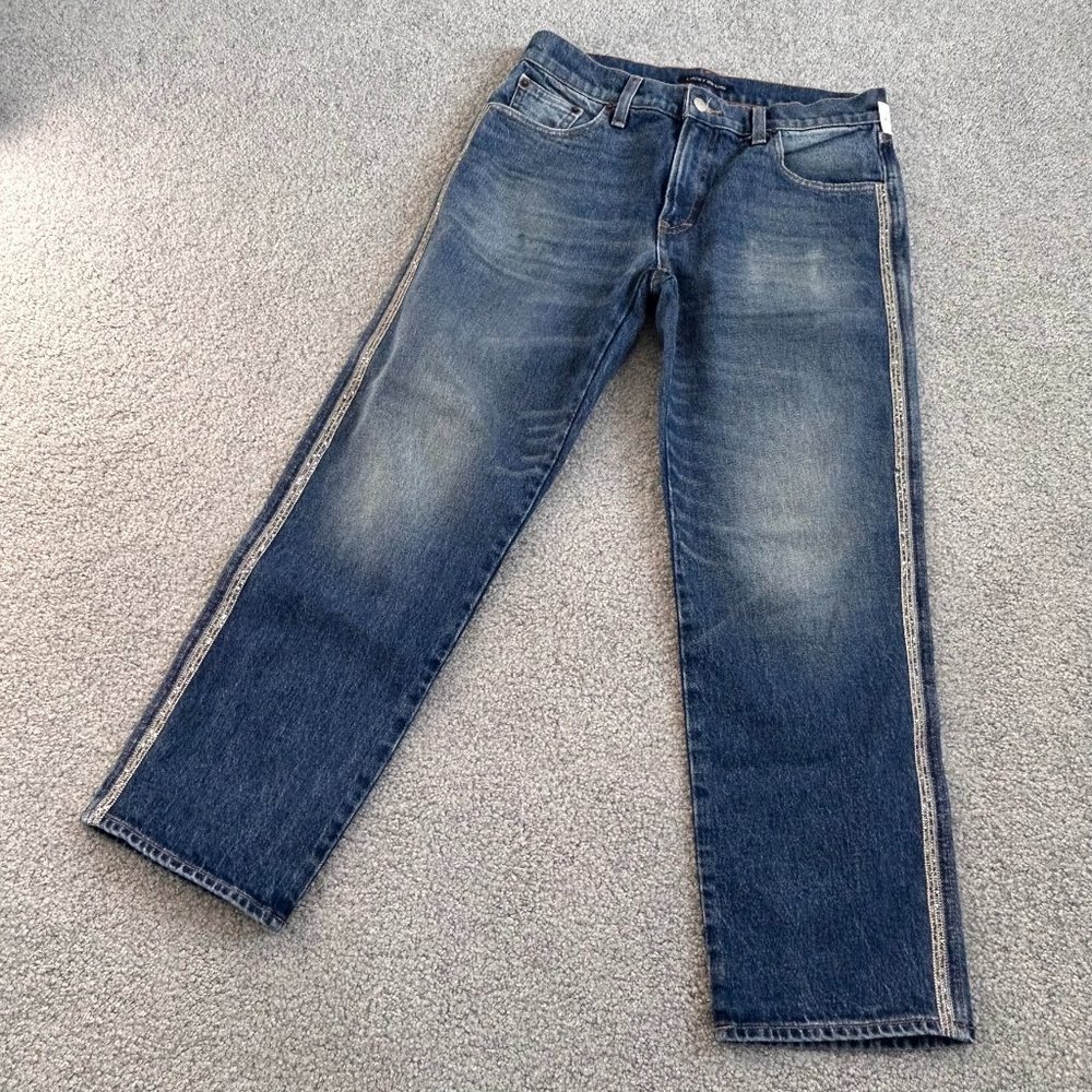 Lucky Brand Mid Rise Authentic Straight Jeans Vega Blue NWOT Size 4/ 27